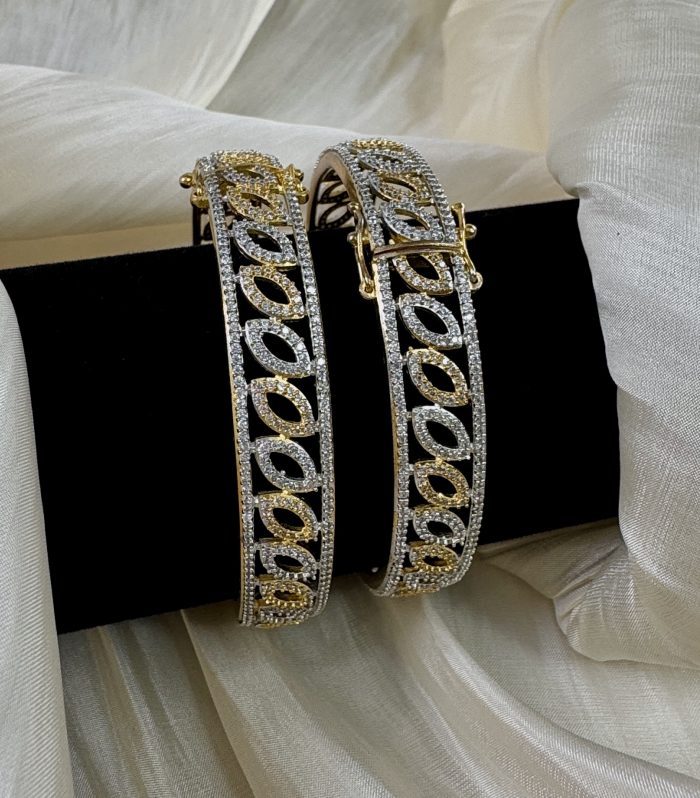Signature Brilliant Hinged CZ Bangles