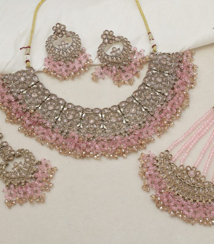 Shanaya Blush statement set