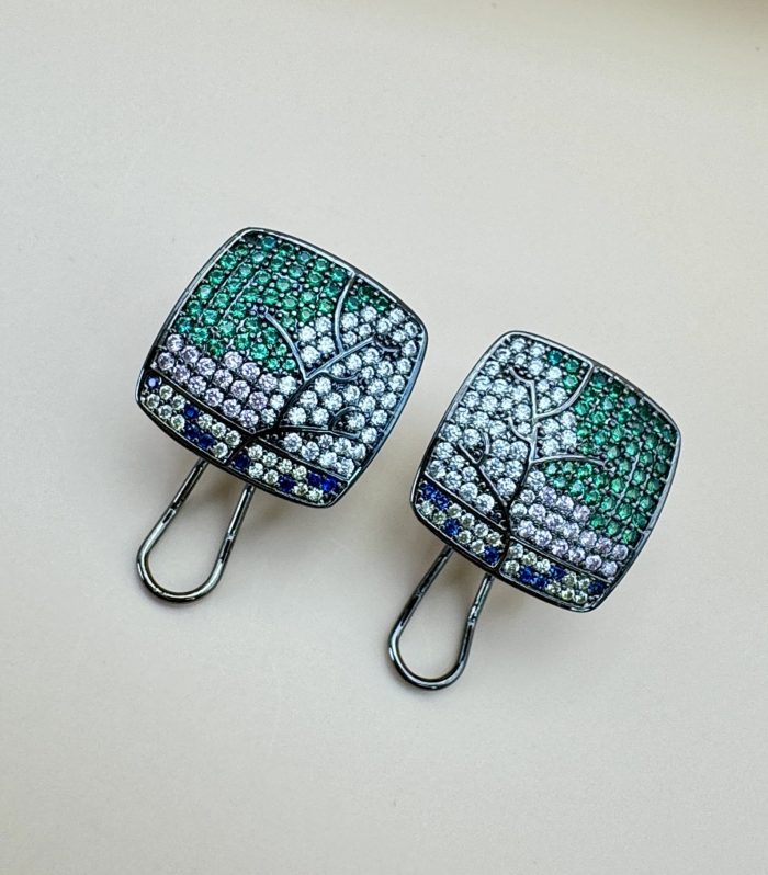 Enchanted Forest Square Studs
