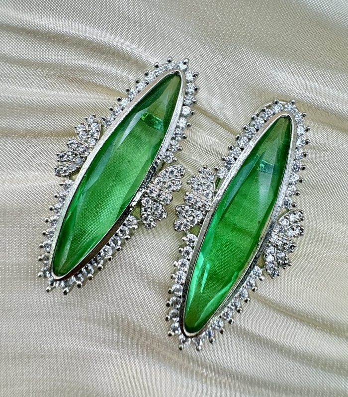 Aqua Marquise Studs