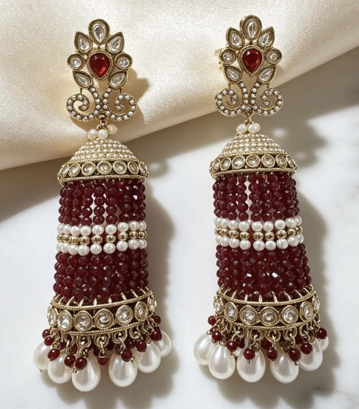 Moti-e-Zeenat Chandelier Jhumkas