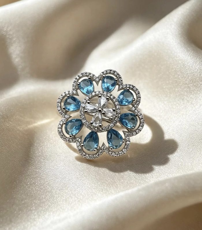 Nyra Floral Statement Ring