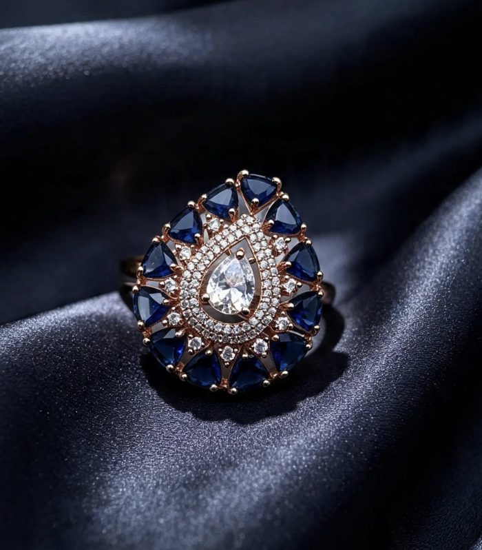 Riya Royale Pear Statement Ring