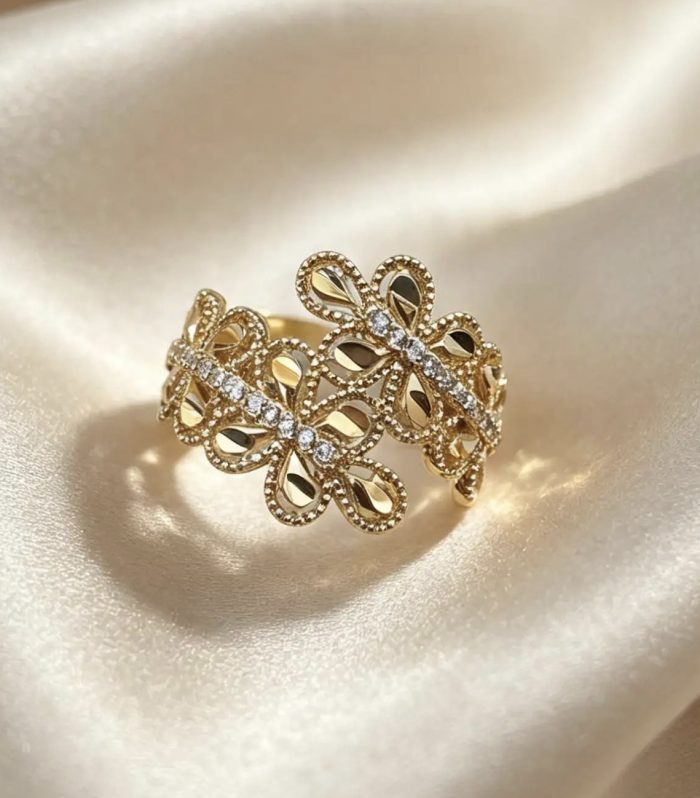 Open Blossom Ring