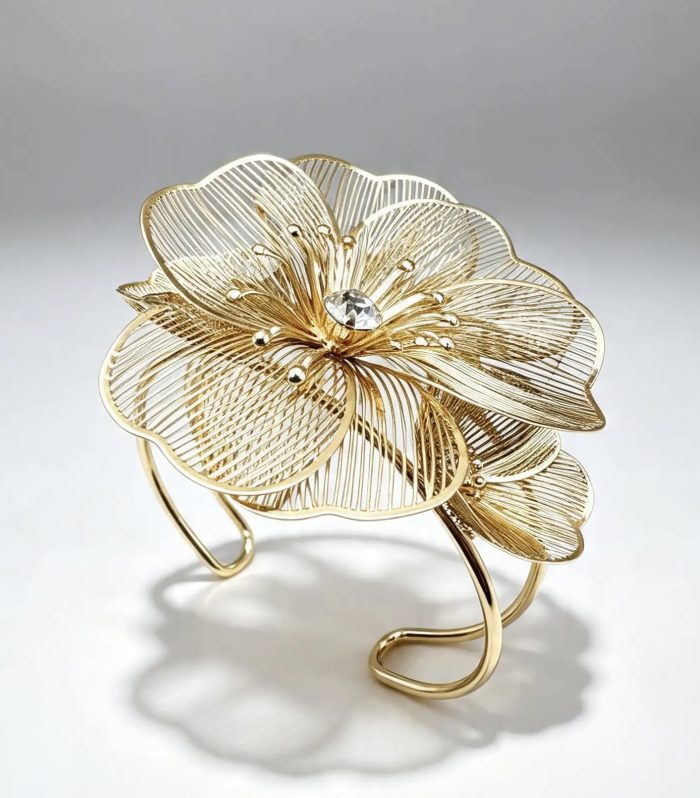 The Gilded Blossom Cuff