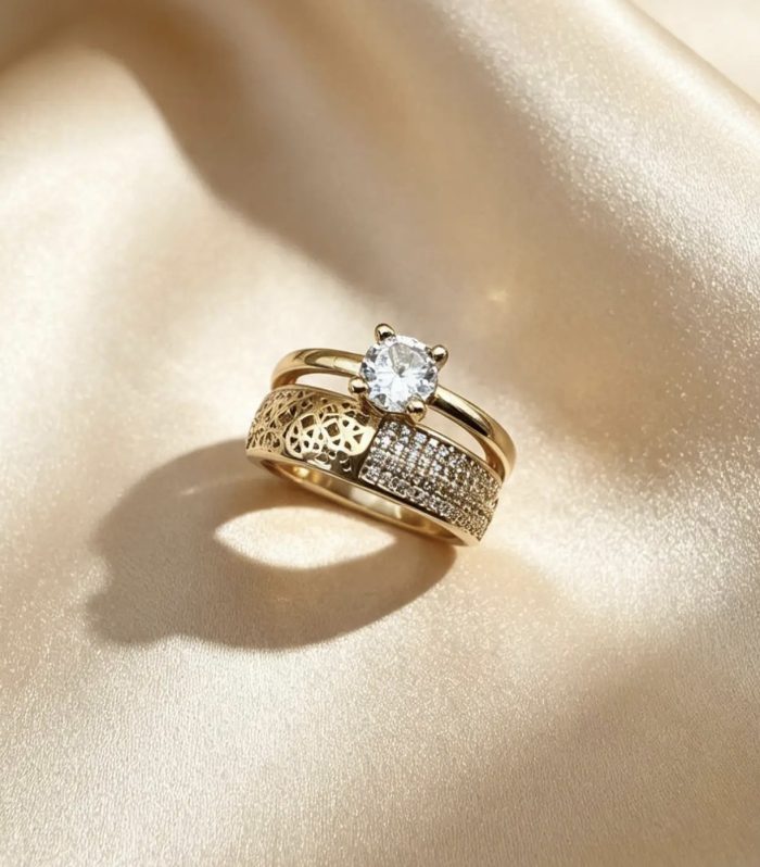 Crowned Filigree Ring