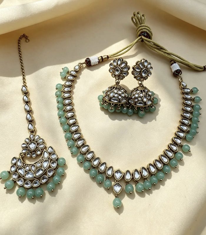 Nanzneen Pastel Kundan Set