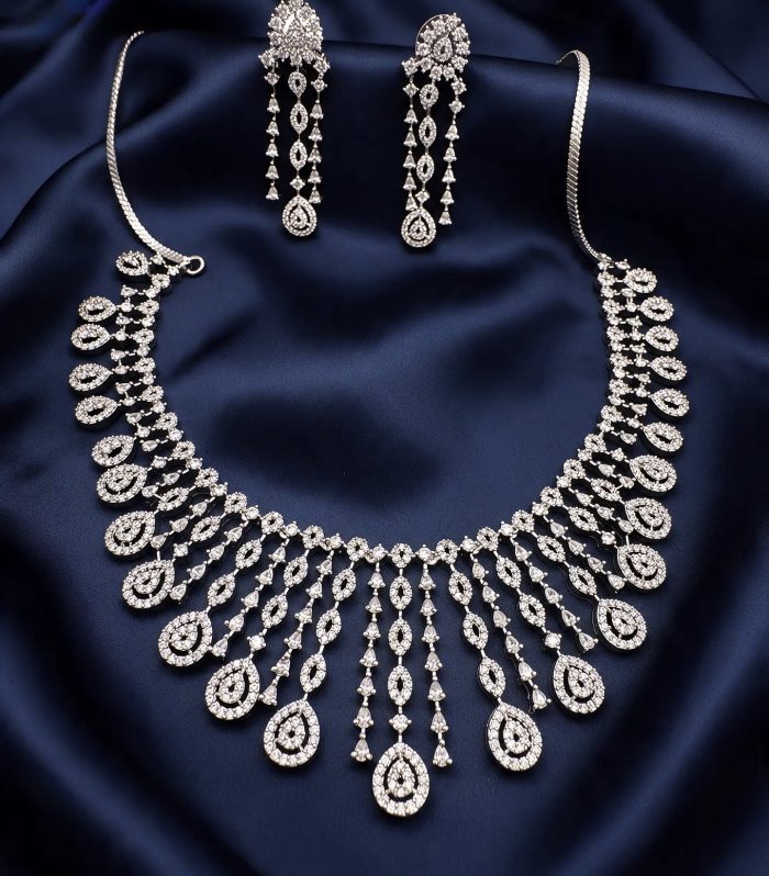 Radiant Waterfall Necklace Set