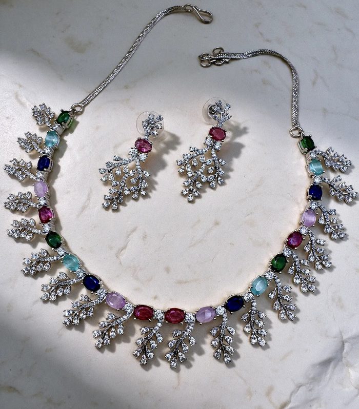 Botanical Cascade Necklace set