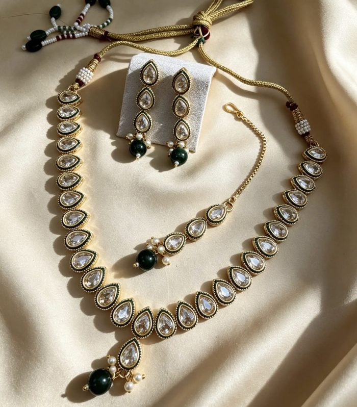 Nazakat Drop Necklace Set