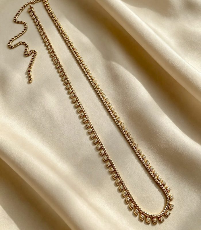 Diamond-Link Convertible Belt/Mala