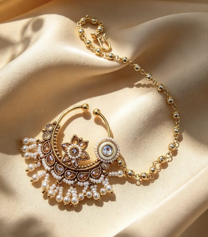 Nizami Crescent Bridal Nath