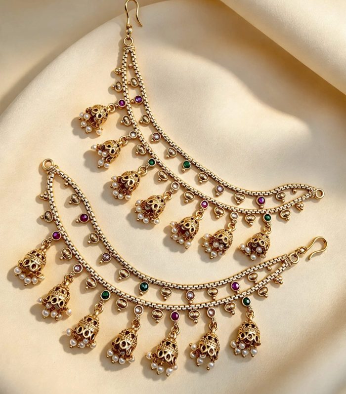 Gulzar Jhumka Kaan Chain