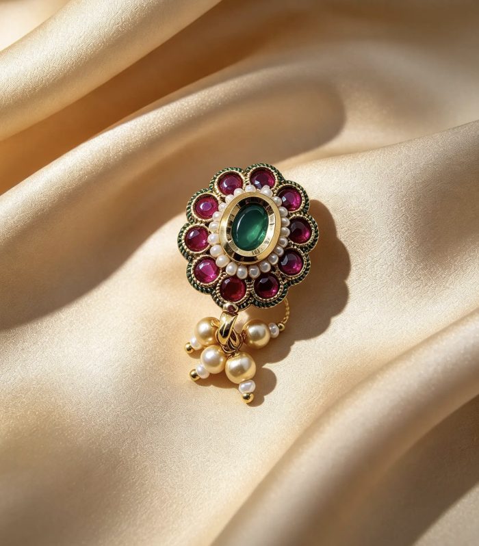 Gauri Flower Motif Nath